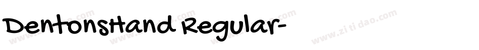 DentonsHand Regular字体转换